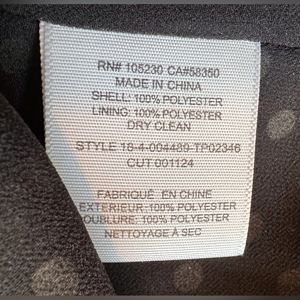 Joie Silk Polka Dot Ruffle Blouse Black & White Sz. Small - Picture 12 of 15